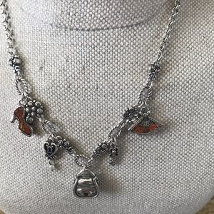 Brighton Victoriana silver charm necklace